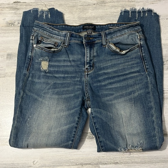 Judy Blue Straight Jeans Size 13/31 - Picture 2 of 10